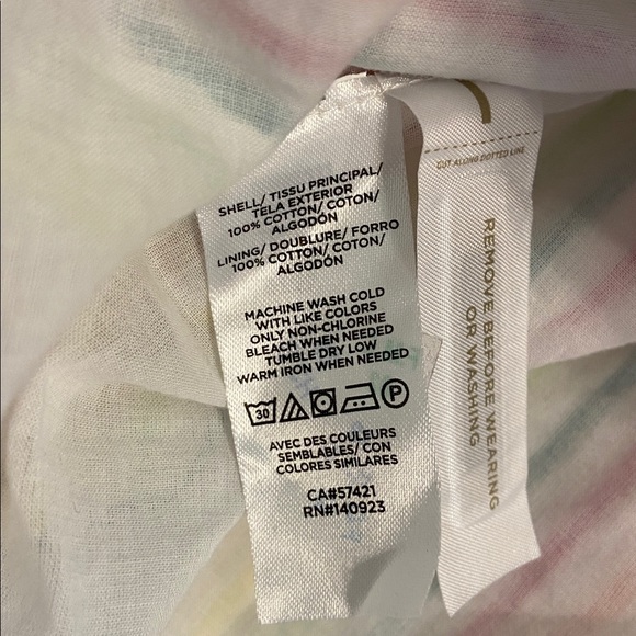 LOFT Colorful Striped Midi Summer Dress bottoms down size 8P brand new - Picture 8 of 12